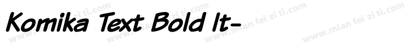 Komika Text Bold It字体转换